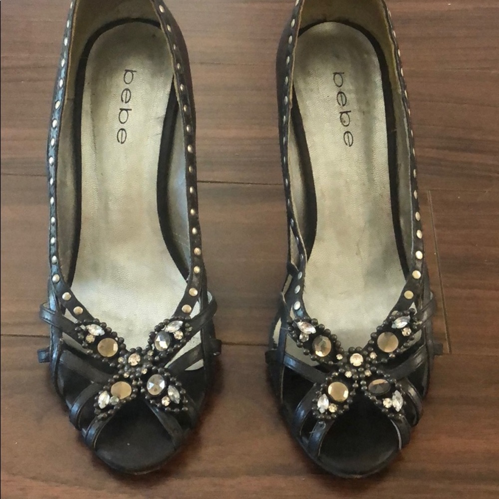 Bebe Cage Heels
